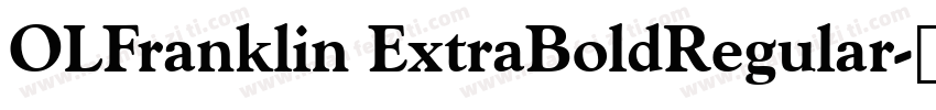 OLFranklin ExtraBoldRegular字体转换